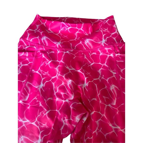 NWT! Buffbunny small pink marble leggings no front seam - Picture 3 of 4